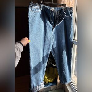 EUC Vintage L.L. Bean Double L Flannel Lined High Rise Jeans | Women’s Plus 24W